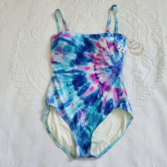 NWT Contours by Coco Reef shaping one piece swimsuit tie dye size 12 / 36C - Picture 1 of 5